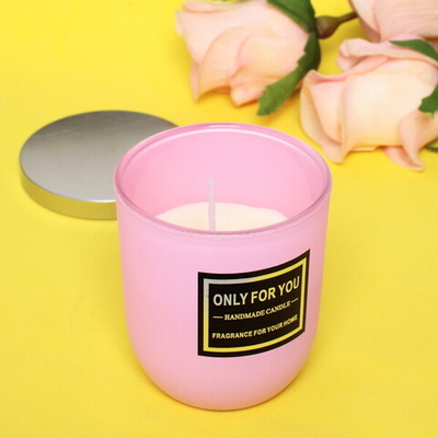 Свеча «Only For You-Roshel» 7*8см в подсвечнике, в подарочной коробке, цвет розовый X014