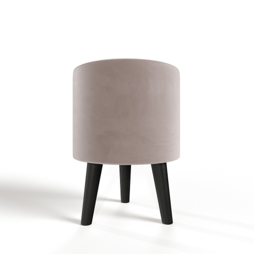 Пуф круглый на трёх высоких ножках Фантазёр Z-5 (Светло-серый) в офис, дом, салон красоты, прихожая, гостиная, на кухню, в кафе, в зону ожидания, в коридор, к туалетному столику. Банкетка, подставка.