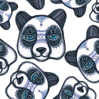 Панда детский узор