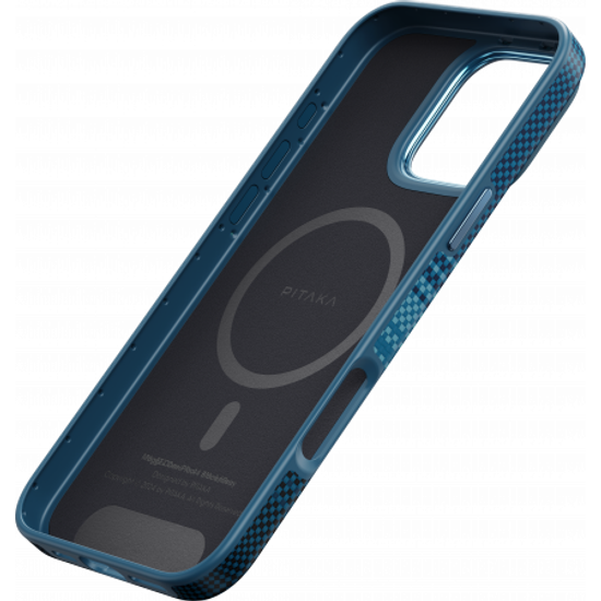 Противоударный чехол Pitaka Fusion Weaving MagEZ 5 (1500D) для iPhone 16 Pro - Moonrise