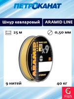 Плетеный шнур кевларовый Aramid Line X9 1