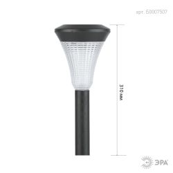 SL-PL31 ЭРА Садовый светильник на солнечной батарее, пластик, черный, 31 см | Садовые декоративные светильники