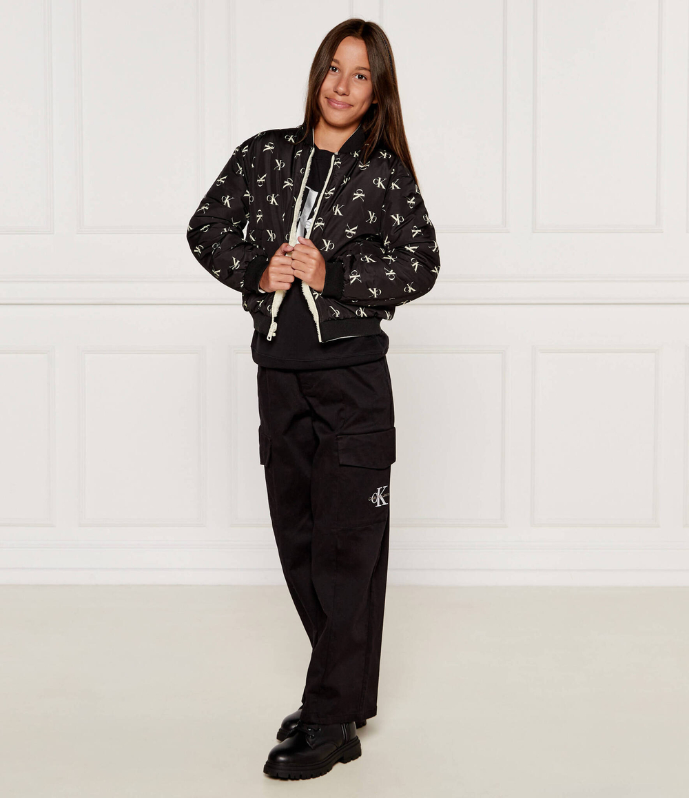 Двухсторонняя куртка бомбер Calvin Klein Jeans - черный(IG0IG02588)