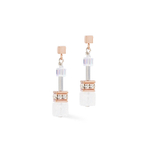 Серьги Coeur de Lion White-Rose Gold 3018/21-1425