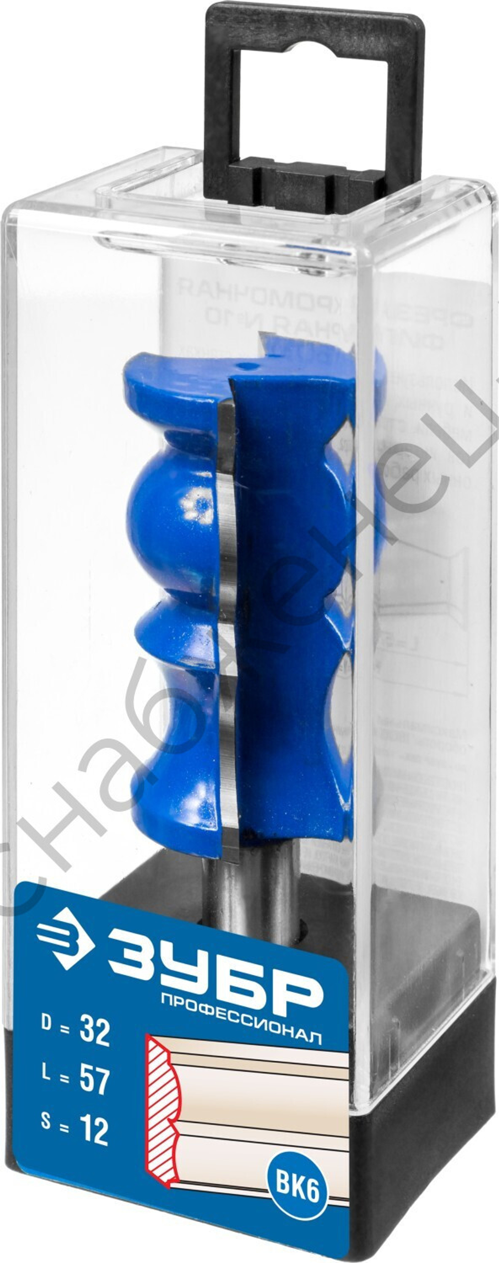 ЗУБР 32x57мм, хвостовик 12мм, фреза кромочная фигурная №8