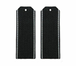 Погоны черные с белым кантом