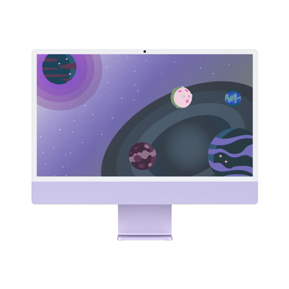 Моноблок Apple iMac 4.5K 24" кастомный (M4 8-Core, GPU 8-Core, 16GB, 512GB) (Фиолетовый | Purple) (2024)