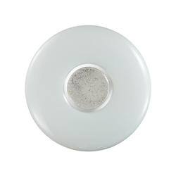 2074/DL PALE SN 000 Светильник пластик/белый/хром/прозрачный LED 48Вт 3000-6300K D410 IP43 пульт ДУ LAZANA