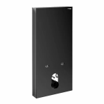 Инсталляция для биде со смесителем WasserKraft Naab 86BDT.050.BL.SQ7106 черная панель/смеситель золото глянцевое