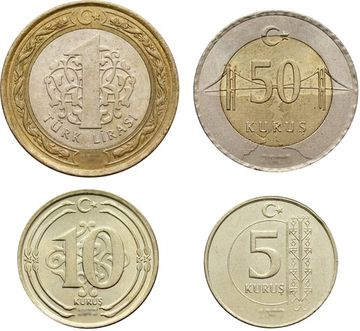 Набор монет Турции