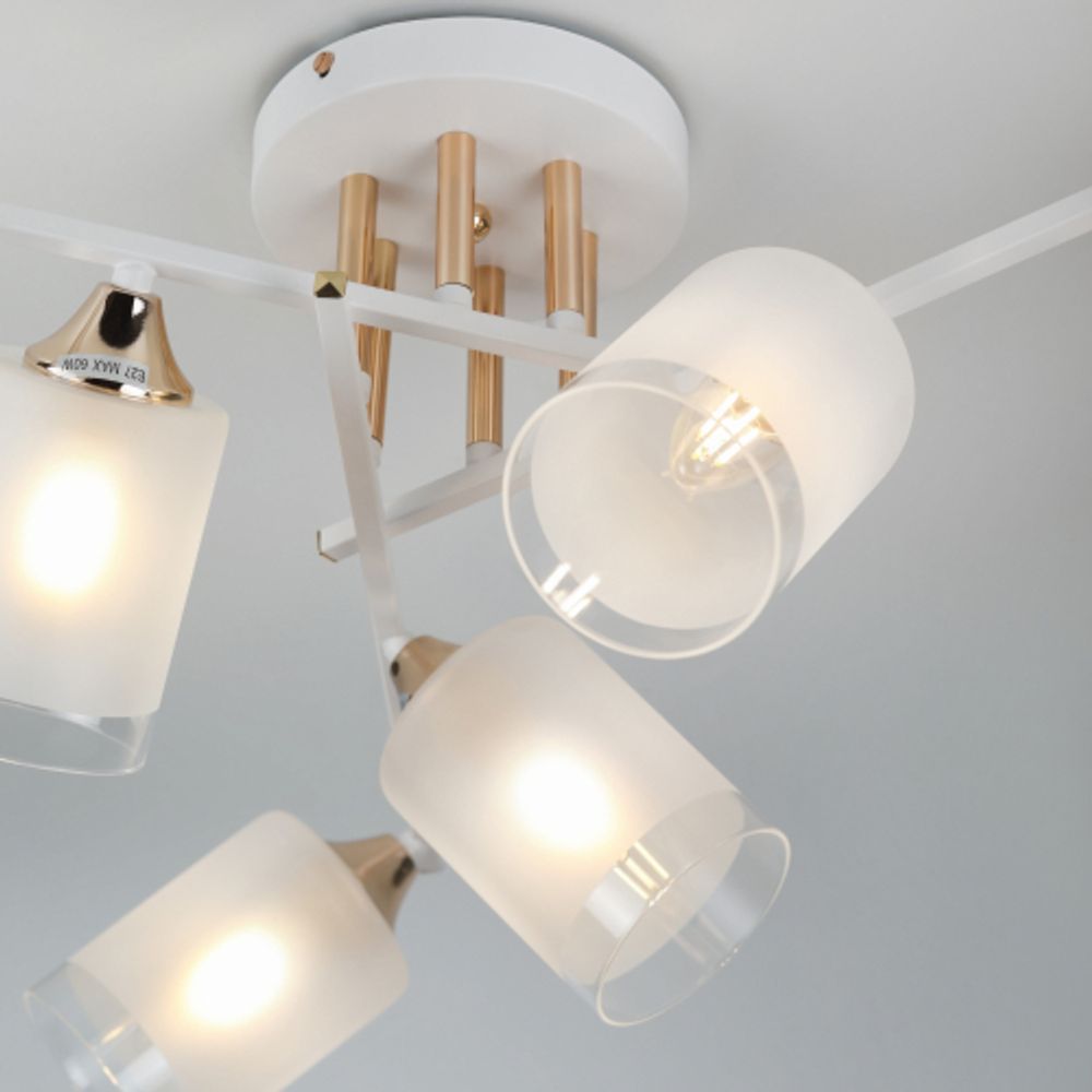 Люстра Rivoli Georgiana 9144-205 6 х Е27 60 Вт модерн | Rivoli