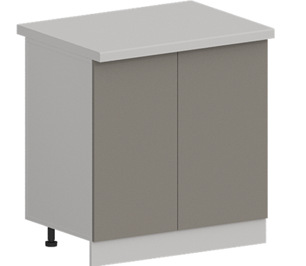 Кухня Модуль ШН 800 Белый / Теплый серый