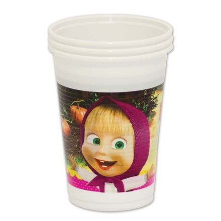 Стаканы "Маша и Медведь" 200 мл