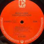 Mötley Crüe ‎– Too Fast For Love (Германия 1985г.)
