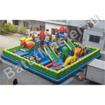 Большой надувной батут "Средневековье" 20*20*5 м