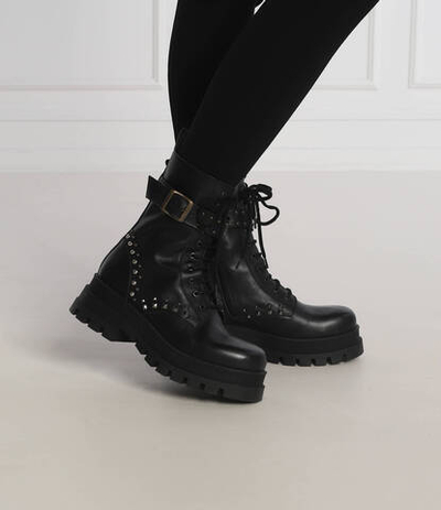 Кожаные ботильоны melissa stivale pelle+borchie Pinko - черный(1H2136 A073)