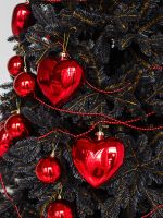 Искусственная черная елка «Одри» (Литая+пвх) от 1.2 до 3 м