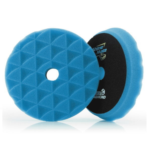 Shine Mate 34117-6 Полировальный круг диамонд (с сотами) средний синий 150 мм (Средней жесткости / ротор или эксце