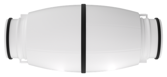 Круглый канальный вентилятор в шумоизолированном корпусе серии LS-150-V