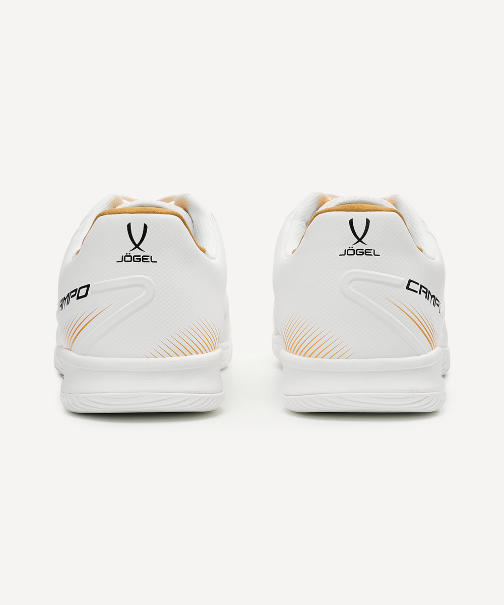 Бутсы зальные JÖGEL CAMPO 2.0, белый/золотой