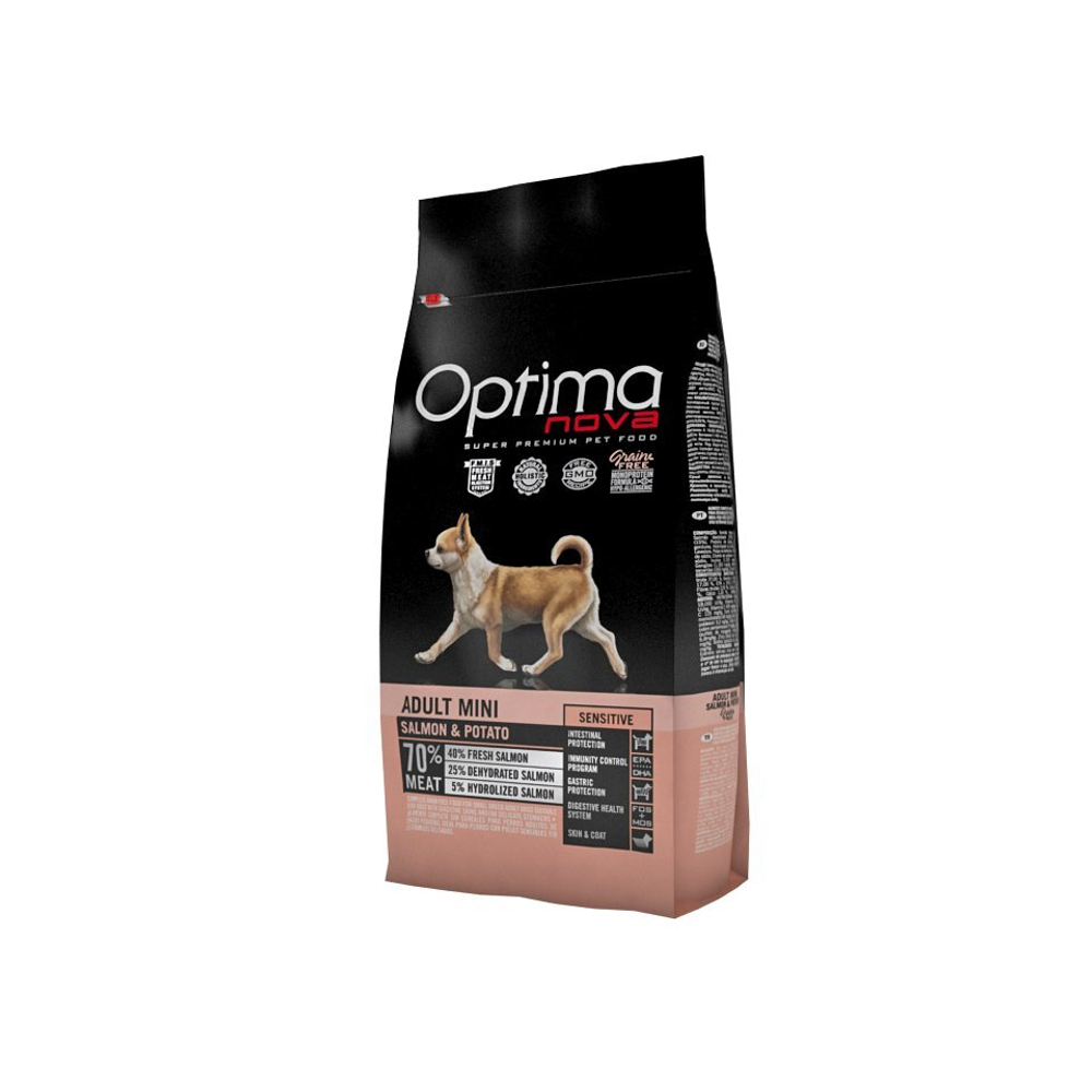 Optima Nova Adult Mini Sensitive (Лосось и картофель)