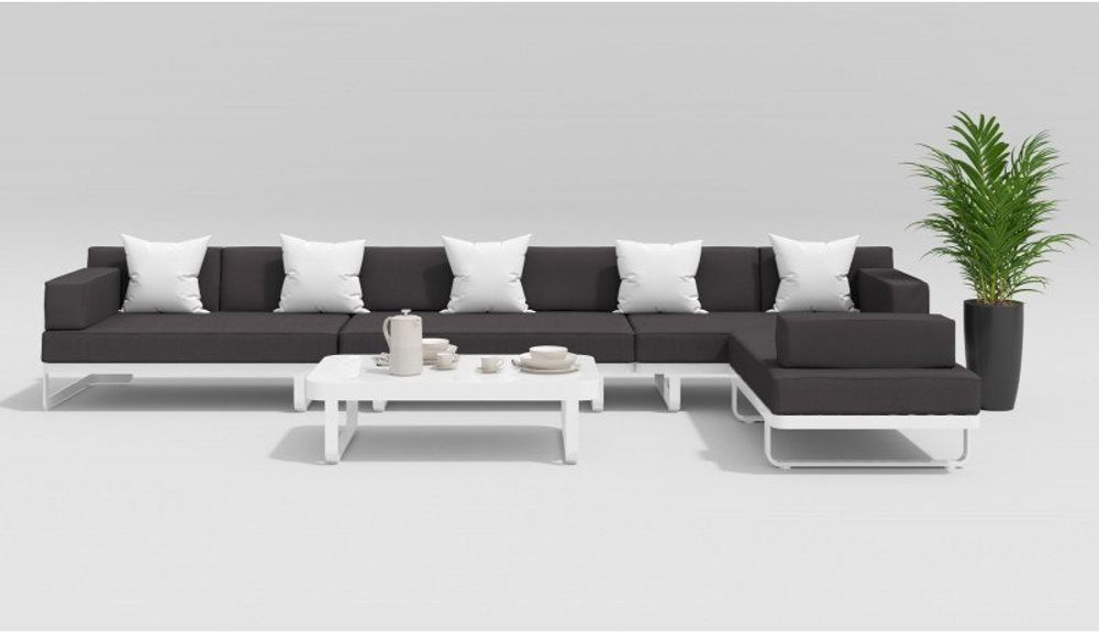 Hacienda, набор белый/антрацит, алюминий