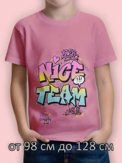 Футболка для садика и школы.девочка.1шт.