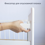 Детская кроватка Малютка 26 Колесо-качалка (белый)