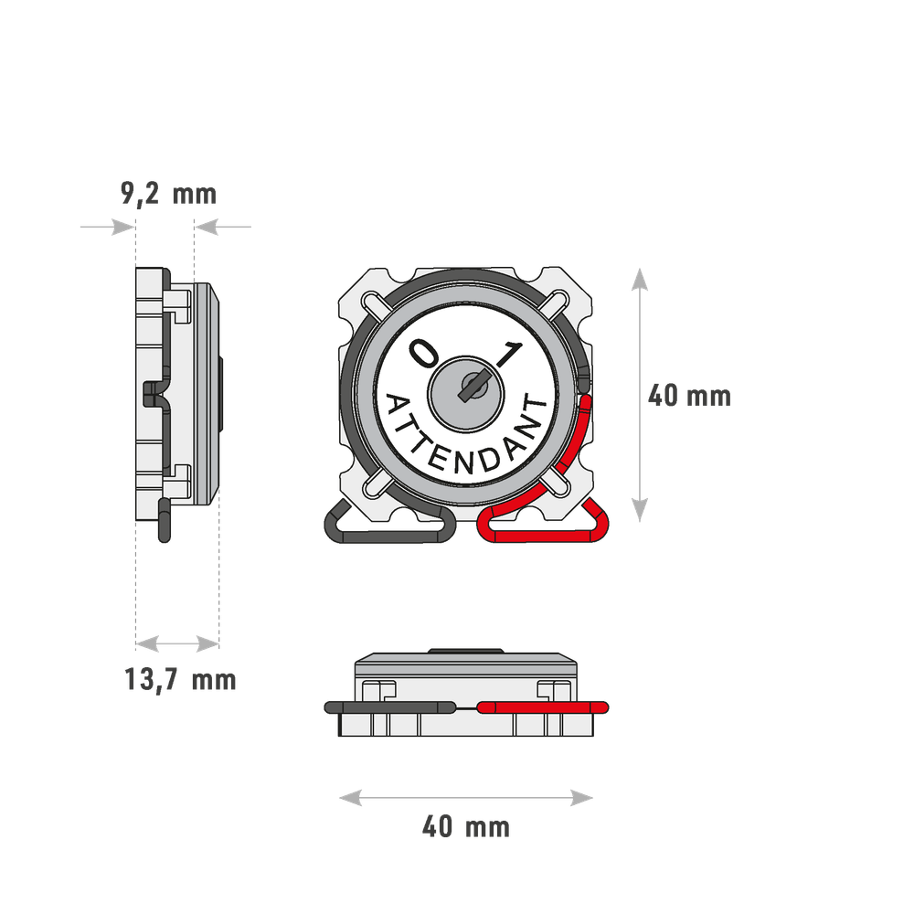 Переключатель AVOX AVNW.2P GENEMEK.