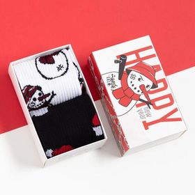 Набор мужских новогодних носков Snowman размеры 41-44, 2 пары