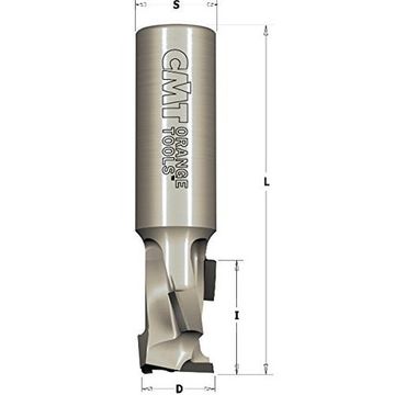 12x12x40 d=12 I=27 L=75 Z=1+1 RH Фреза алмазная  обгонная CMT 140.120.61