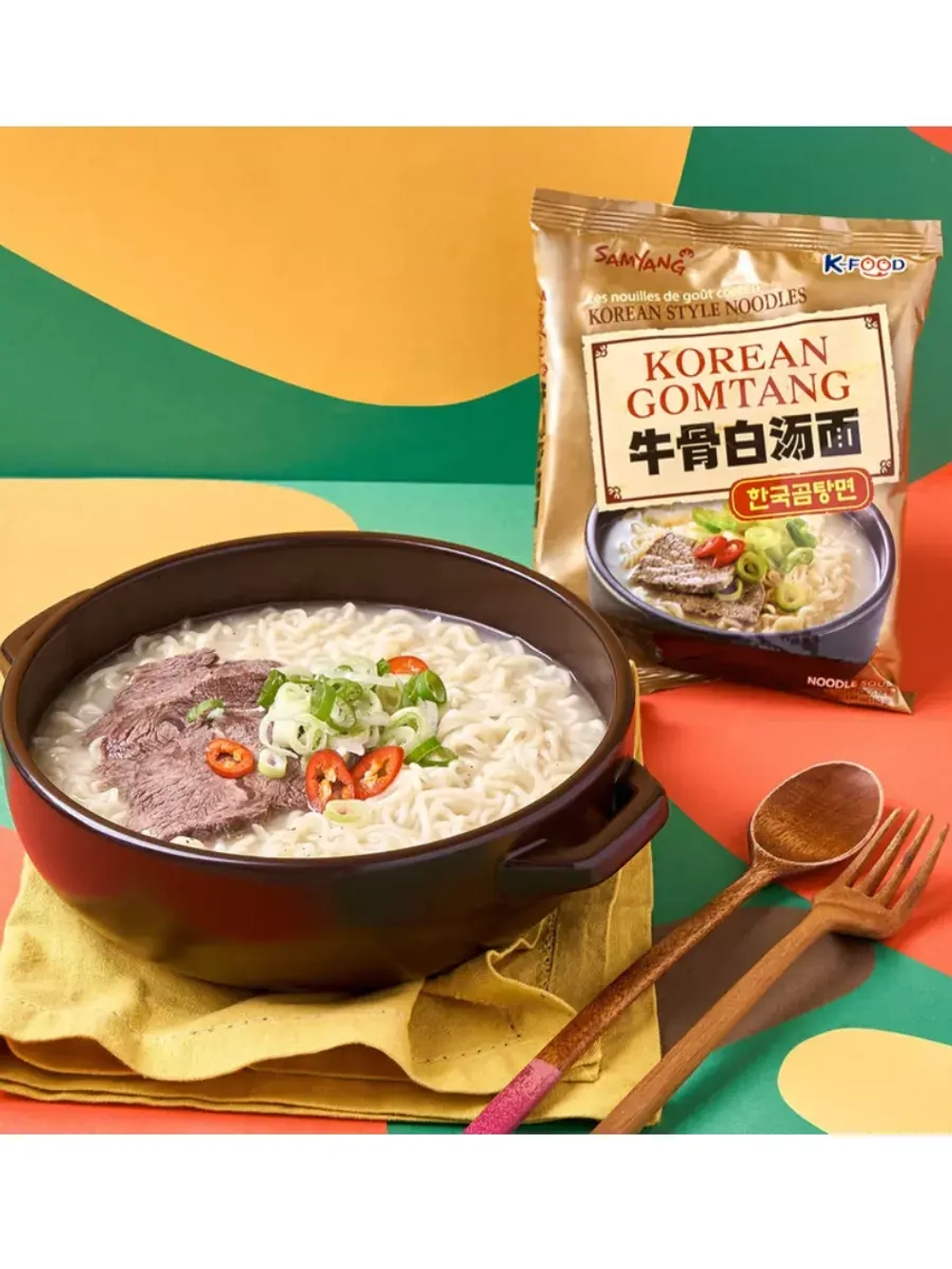 Лапша Гомтанг рамен в корейском стиле 110 г * 2 шт