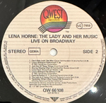 Lena Horne- Live On Broadway Lena Horne The Lady And Her Music 2LP (Германия 1981г.)