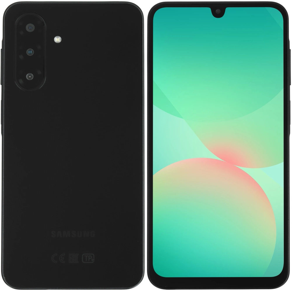Смартфон Samsung SM-A266B Galaxy A26 5G 128Gb 6Gb черный моноблок 3G 4G 2Sim 6.7" 1080x2340 Android 15 50Mpix 802.11 a/b/g/n/ac NFC GPS GSM900/1800 GSM1900 Protect microSD max2048Gb