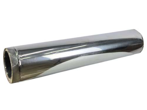 Прямой участок сэндвич Ø 150x200 1,0 м (нерж)