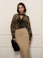 Блузка "Scarf" Leopard