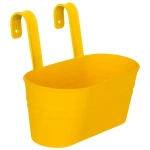 Кашпо-ведро настенное декоративное Большое желтый 300х250мм