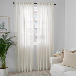 IKEA DYTÅG  (ИКЕА ДЙТÅГ)  -  Штора, 2 шт, на ленте/белая, 145x300 см