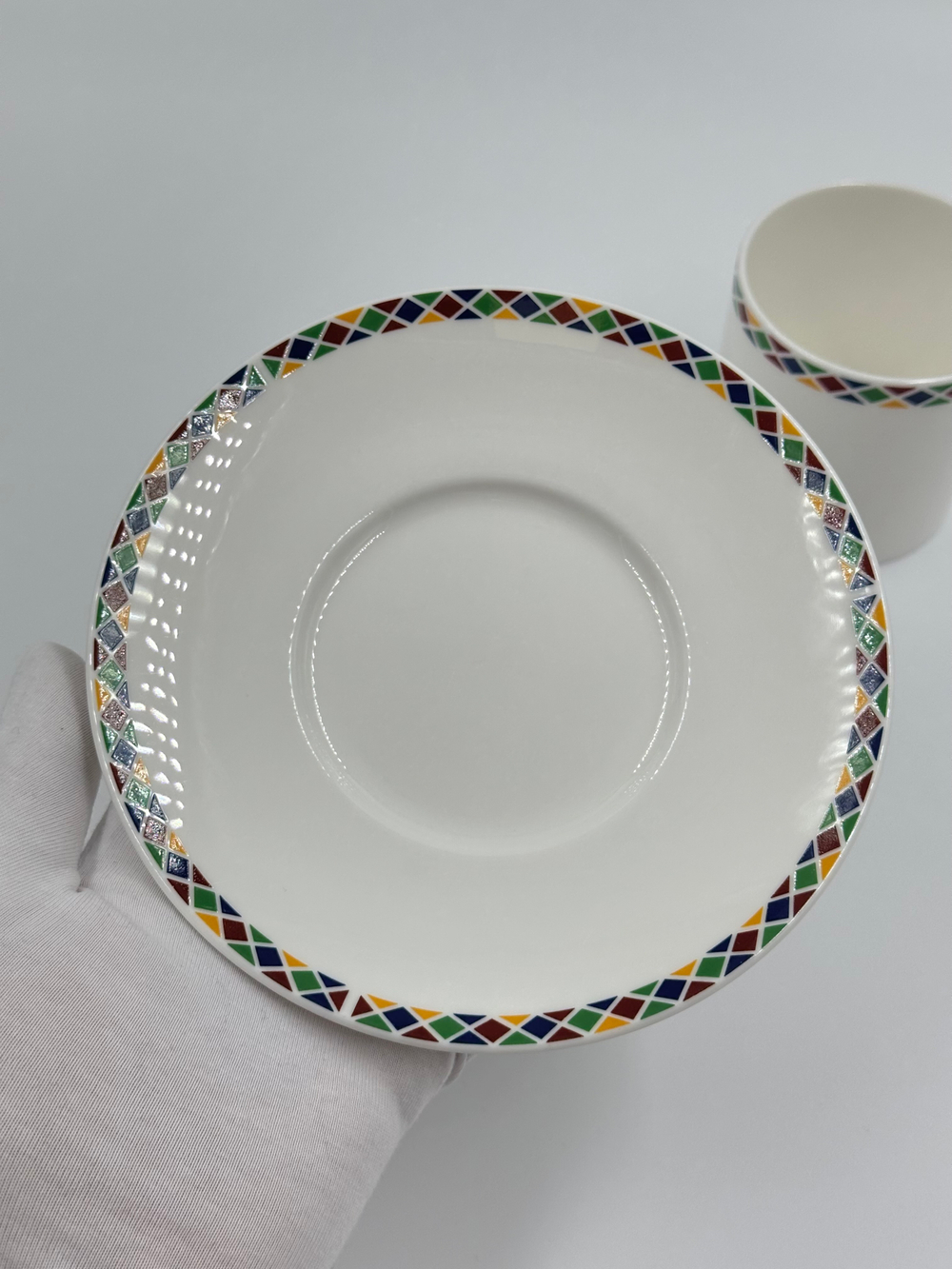 Кофейная пара белая Yves Saint Laurent by Yamaka