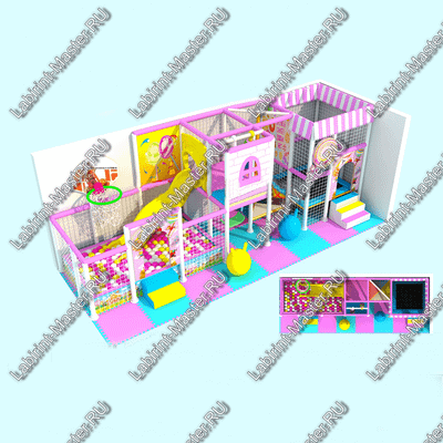 Детский игровой лабиринт "Детский мир"