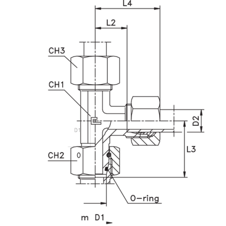Соединение PNL DL42 М52х2 (в сборе) CAST