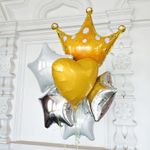 Шар (19"/48 см) Сердце, Желтый 1 шт.