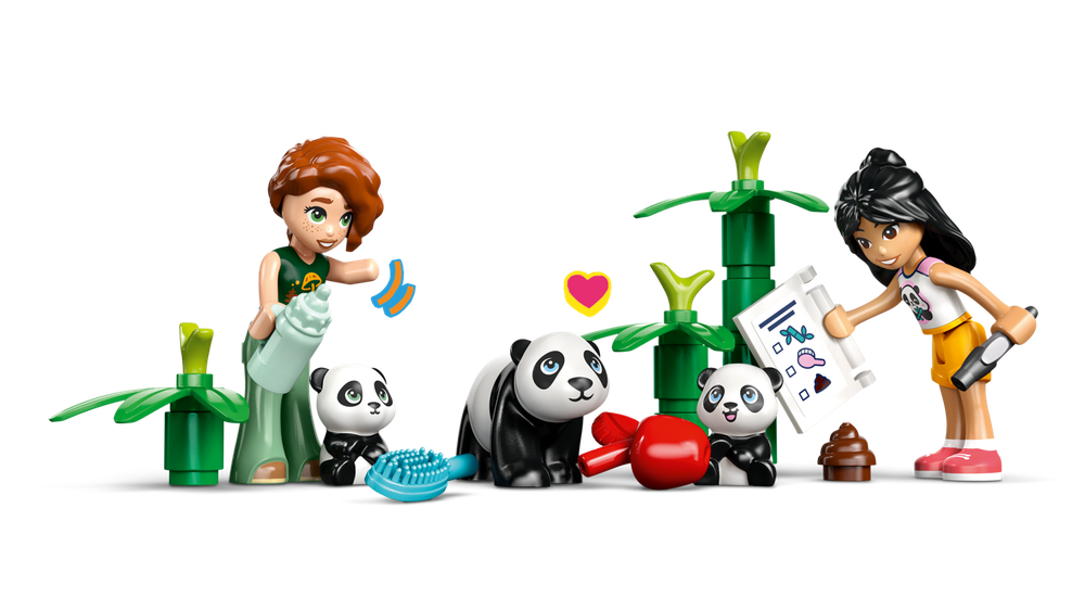 Конструктор Лего Френдс Уход за животными в заповеднике Панда 42648 | LEGO Friends Panda Sanctuary Animal 243 детали 7+