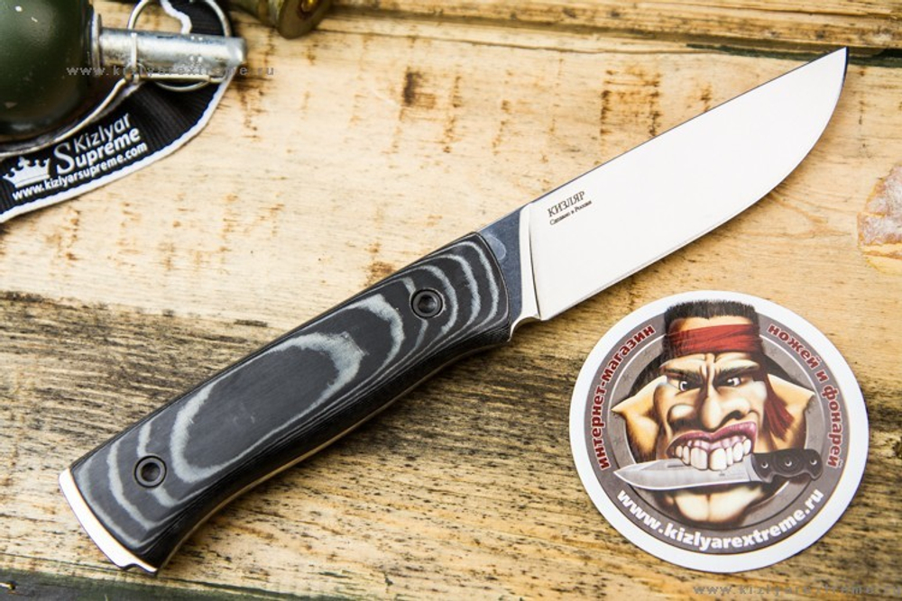 Туристический нож Стерх-1 Полированный Микарта - ПП Кизляр, купить с ...