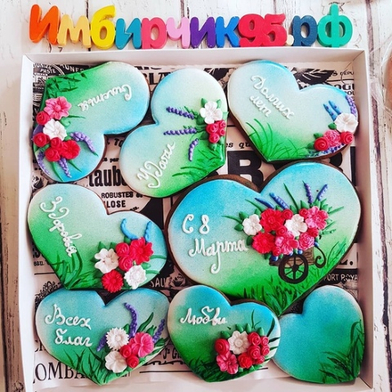 Имбирные пряники 8 марта