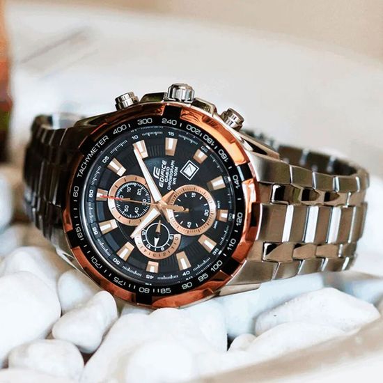 Мужские кварцевые наручные часы с хронографом Casio EF-539D-1A5