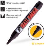 Маркер перманентный скошенный 1-5мм, Crown Multi Marker Chisel, чёрный