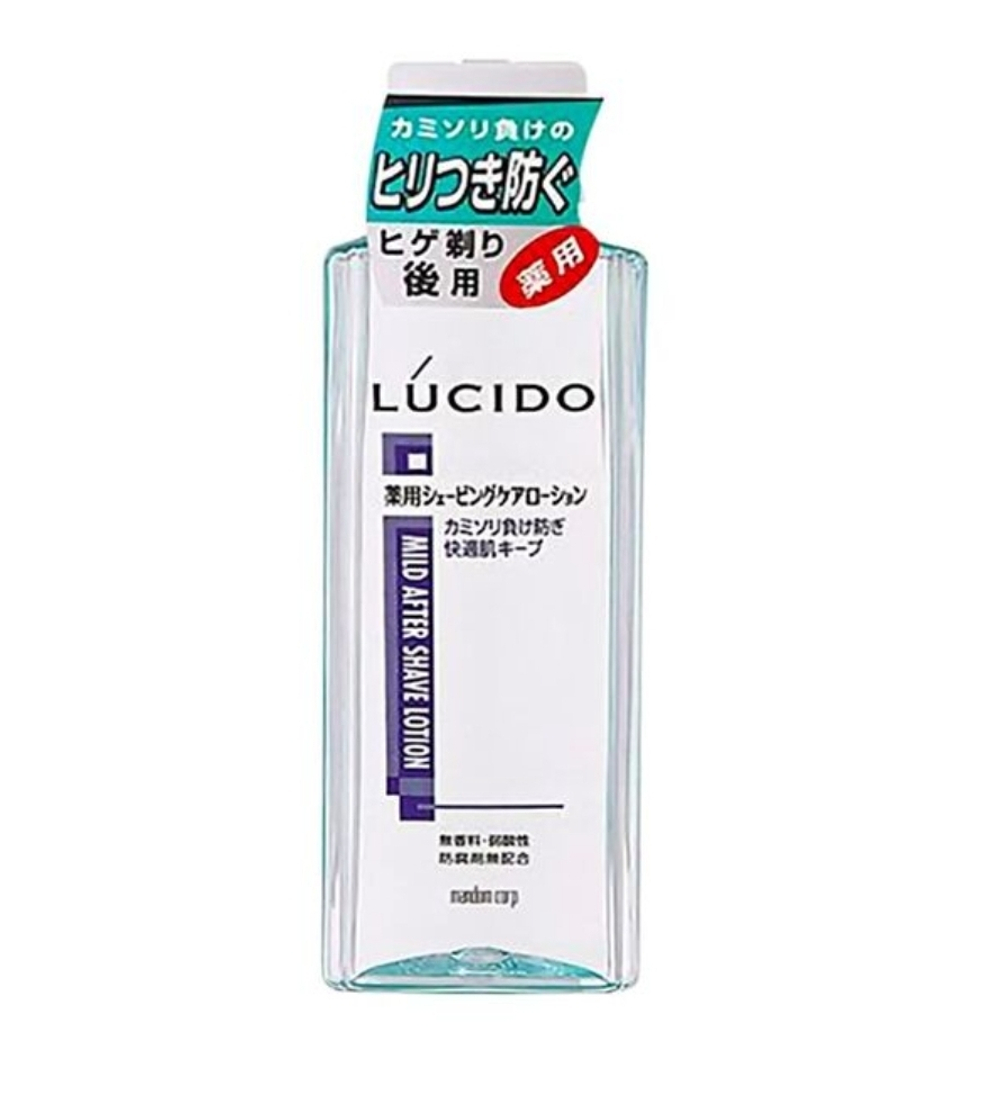 Мужской профилактический лосьон "Lucido After Shave Lotion" после бритья с противовоспалительным, антибактериальным и увлажняющим эффектом без запаха, красителей и консервантов 140 мл