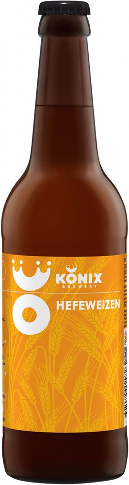 Пиво Коникс Хефевайцен / Konix Hefeweizen 0.5л - 5шт