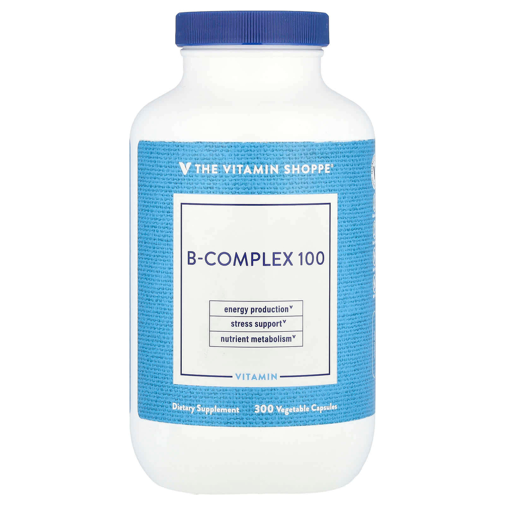 The Vitamin Shoppe, B-Complex 100, 300 растительных капсул